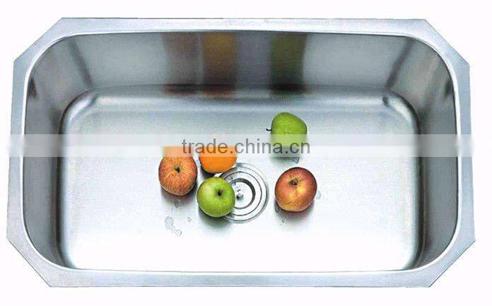 Big size stainless steel single bowl kitchen sink