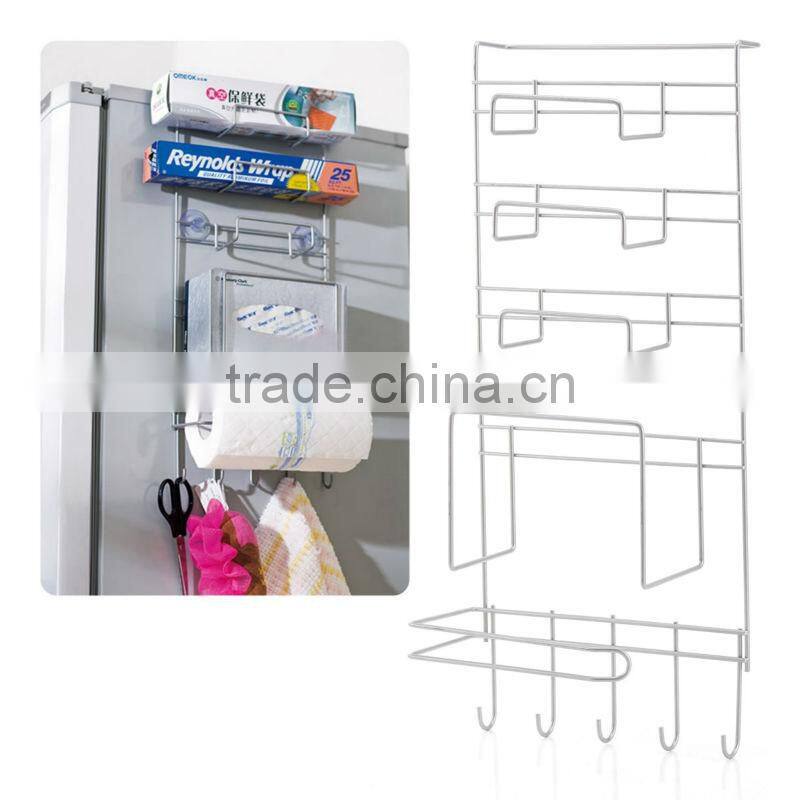 Multifunctional iron towel rack