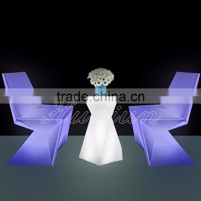 Decorative waterproof led bar stools/KTV party stools/Light Up led Bar Stool& led stools like table