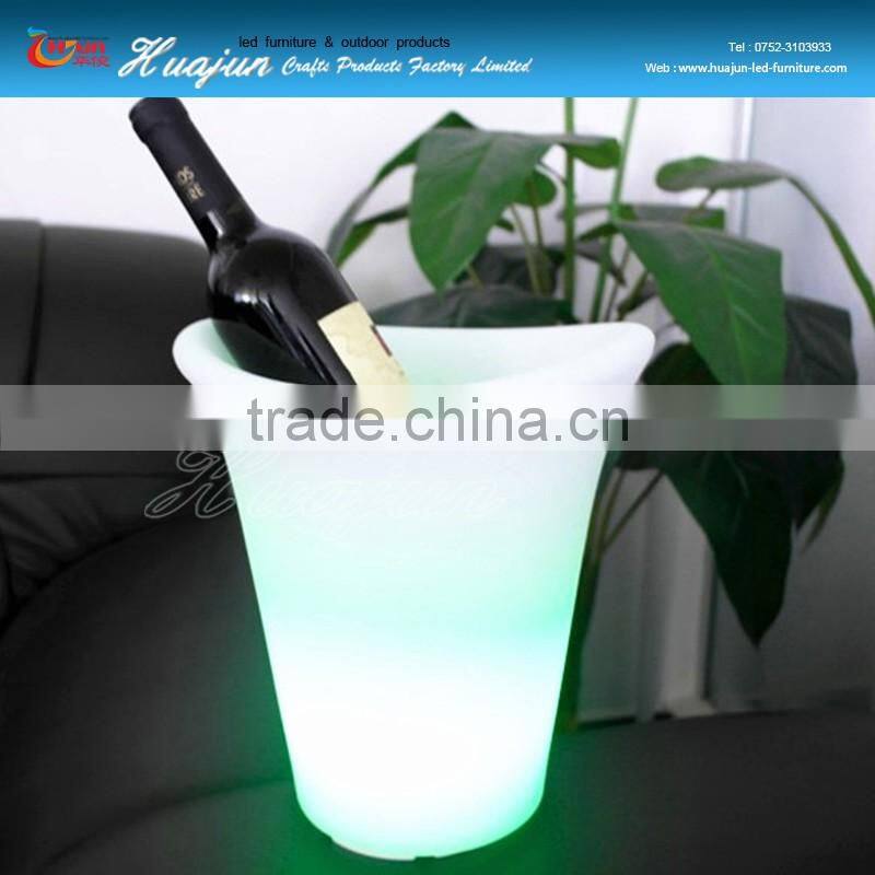 any size of led ice bucket use night club& bar led lighting ice bucket/led plastic rechargeable ice bucket