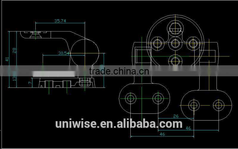 UIC-MDH45 toilet seat hinge with soft close function