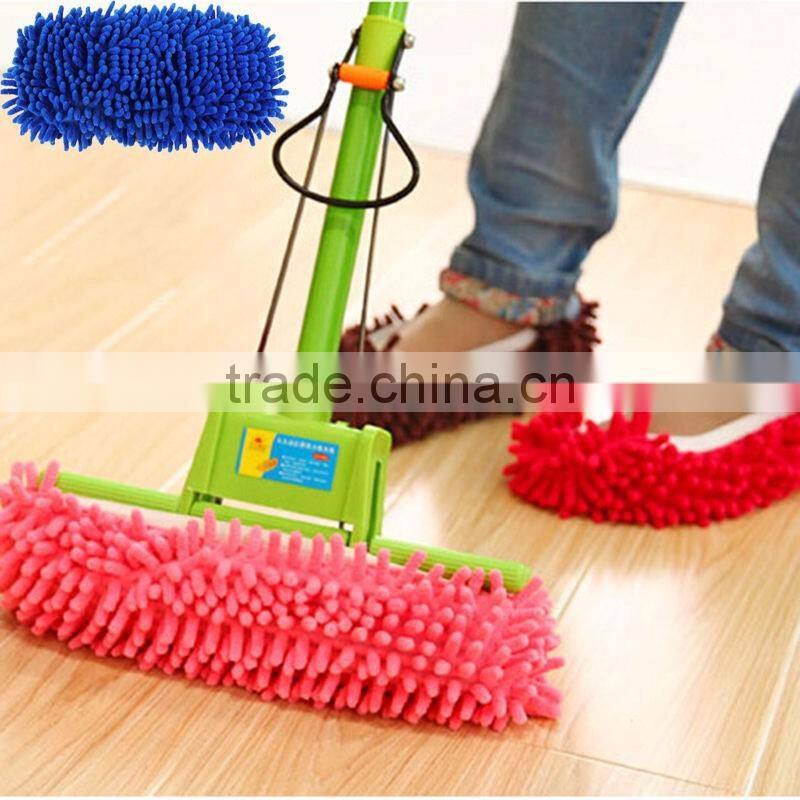 Reusable Floor Cleaning Dust Slipper Shoe Cover Mop Cloth
