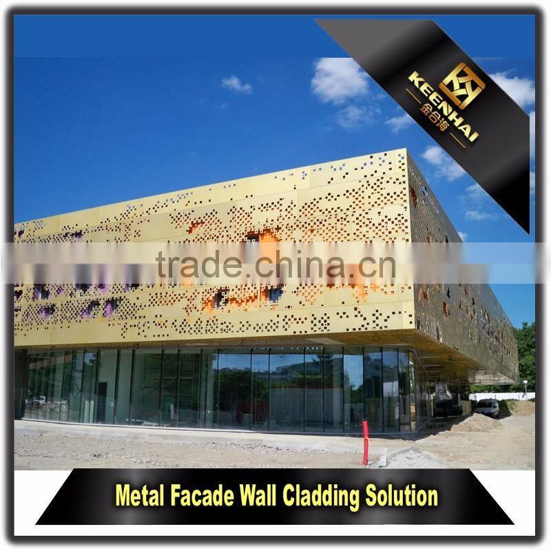 Architectural Laser Cutting Panels Decorative Aluminum Curtain Wall