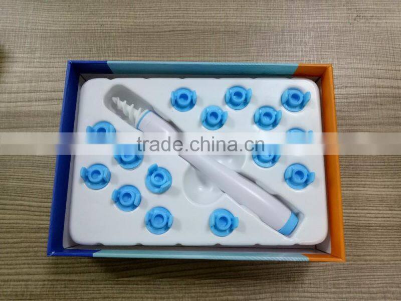 Portable Swab Disposable Earwax Removal Swab Safe Cleaner System with 16 Replacement Heads