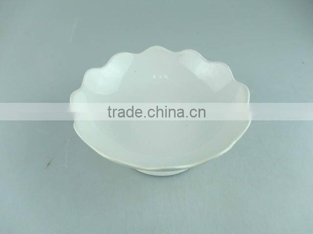 White cheap ceramic stand for candy/fruit/daily use