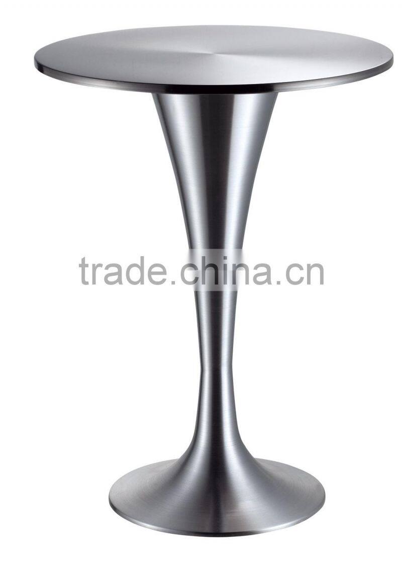 polished stainless steel bar table LQ- BT202