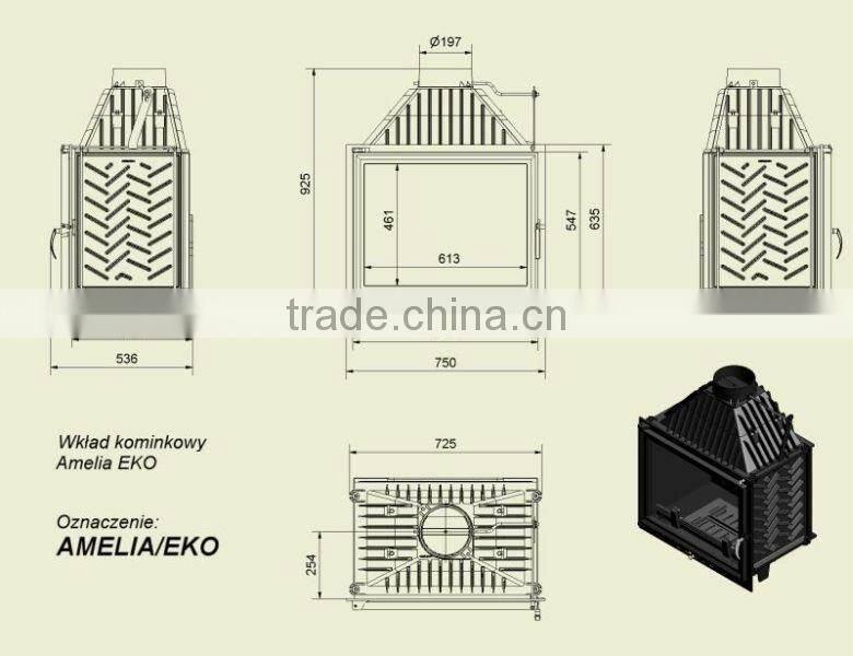 popular Russian style cast iron enamel pellet stove
