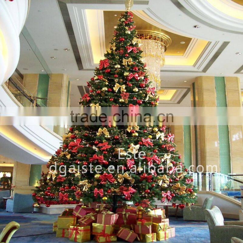 Home and outdoor garden edging decoration 2m to 16m or 6.5ft to 53ft Height artificial large 3D LED Christmas Tree