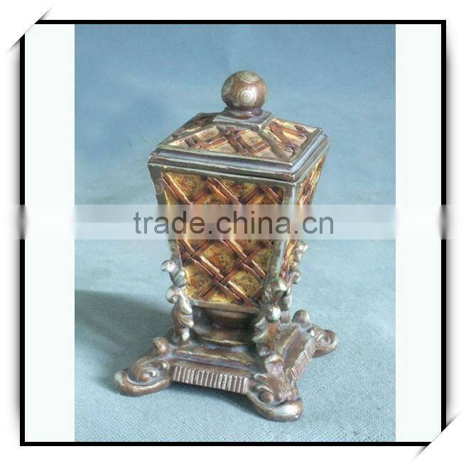 Hot selling luxury suite resin design trinket box