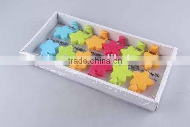 12PC Sucker type star shape /mushroom shape plastic hook