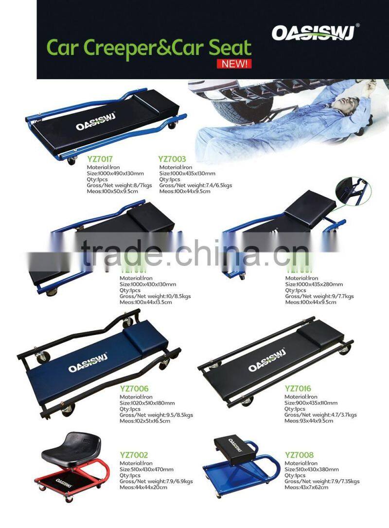 steel folding car repair creeper-/ seat---4 wheels auto creeper