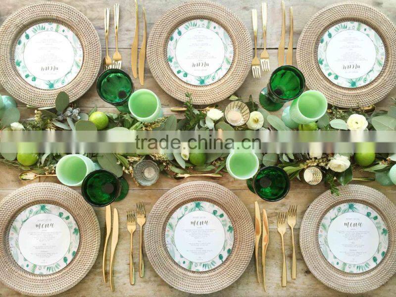 Rattan charger plate cheap price