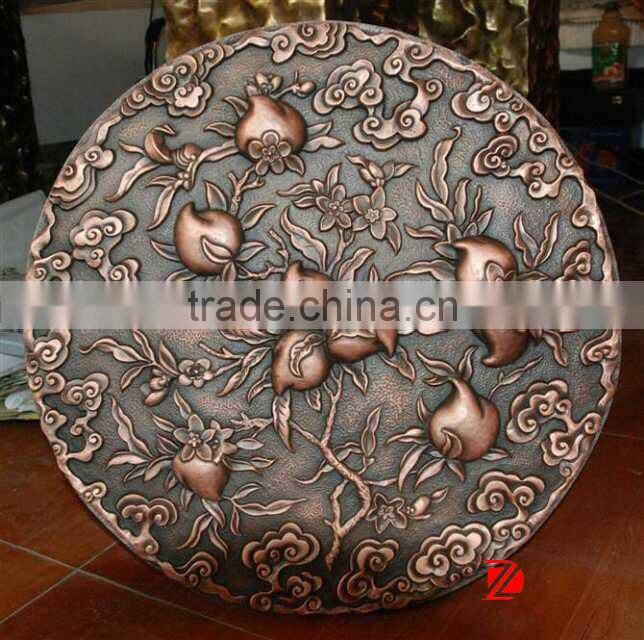 bronze fruit wall sculpture for decor