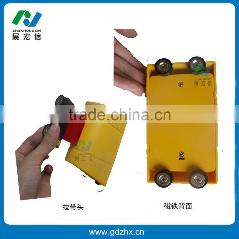 plastic retractable wall mount barrier with magnet