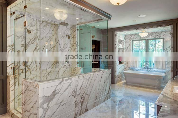 High quality non-slip natural stone bathroom floor marble tiles