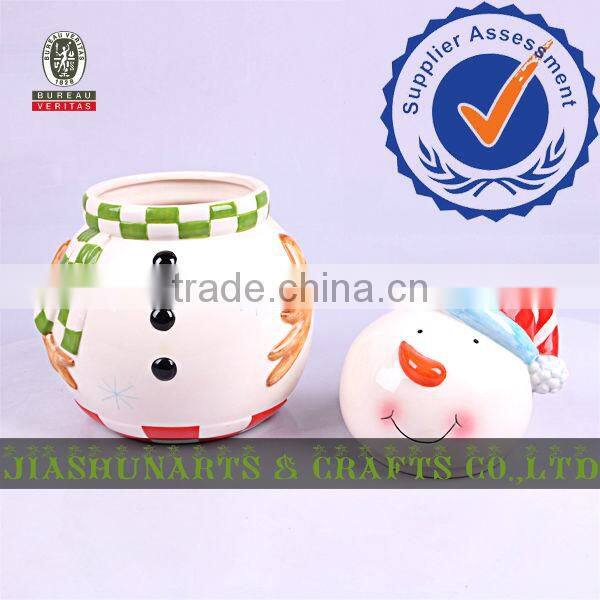 Snowman Ceramic Large Storage Boxes