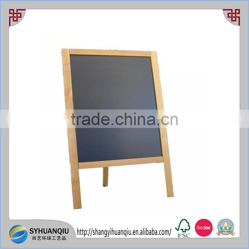 Europe regional and large solid wooden blackboard with stand