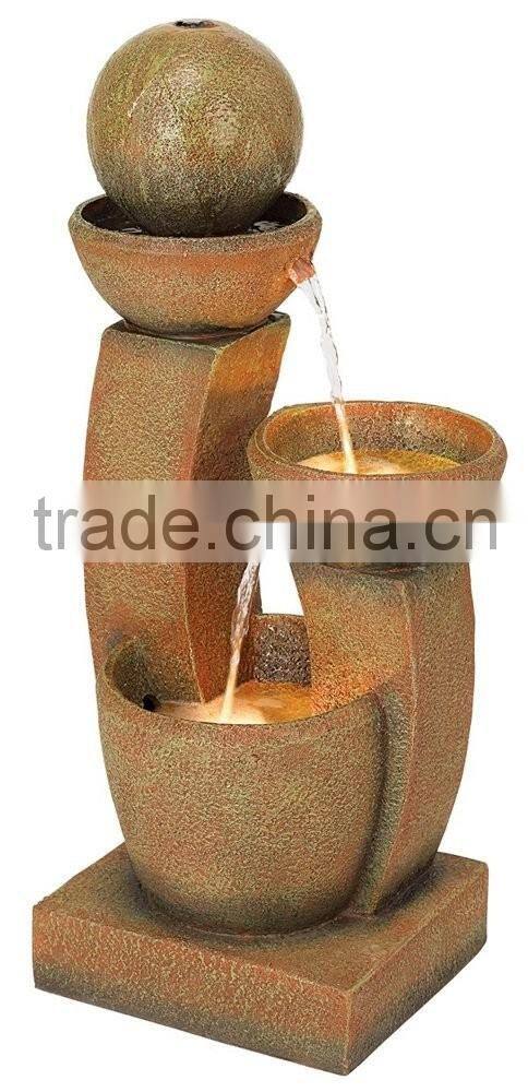 Modern Curved Columns Water Fountain