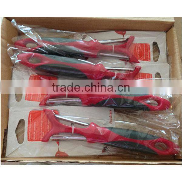 PE-0312 TPR Handle double blade peeler