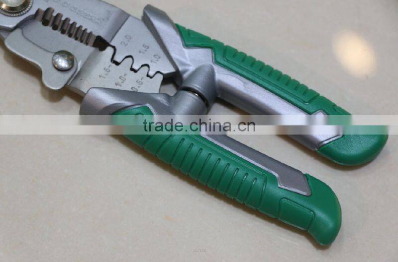 Berrylion 8"/200mm Crimping Plier Wire stripper Multifunction Electrical Cutter