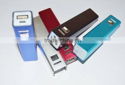 2600mAh Cuboid Shape Portable Metal Power Bank