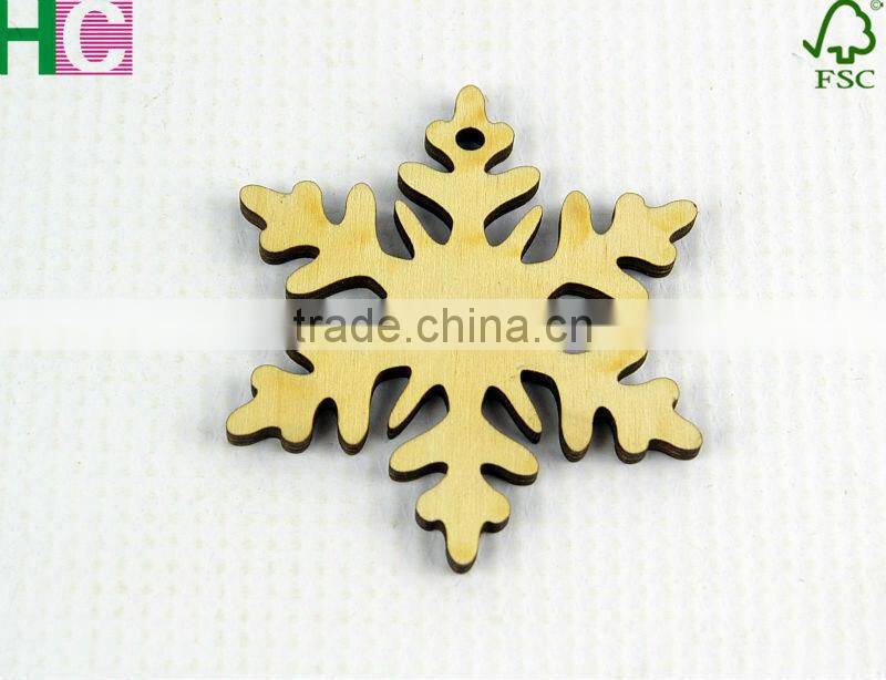 wood snow slices for Christmas tree decoration
