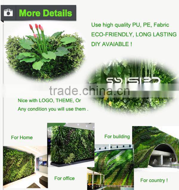 Outdoor green wall long lasting green facades artificial green wall