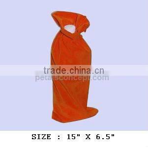 Fancy wine pouch with drawstring