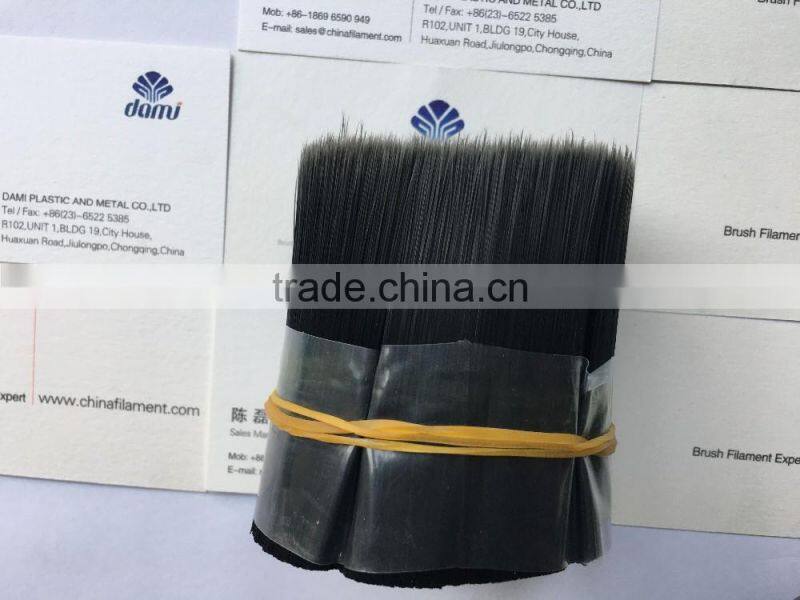 BLACK PET HOLLOW TAPERED FILAMENT FOR PAINT BRUSH MAKING
