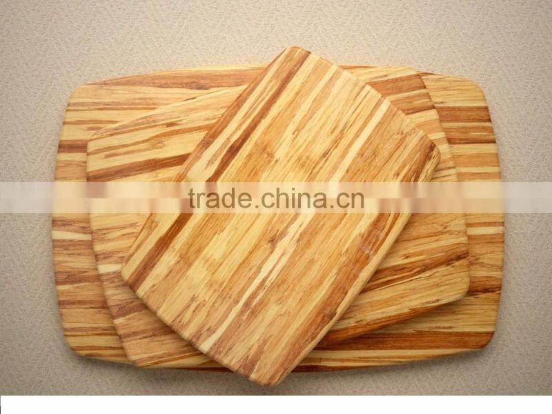 Bamboo Cutting Board Tiger stripes 3 piece set cutting board vegetable Chopper salad chopping board