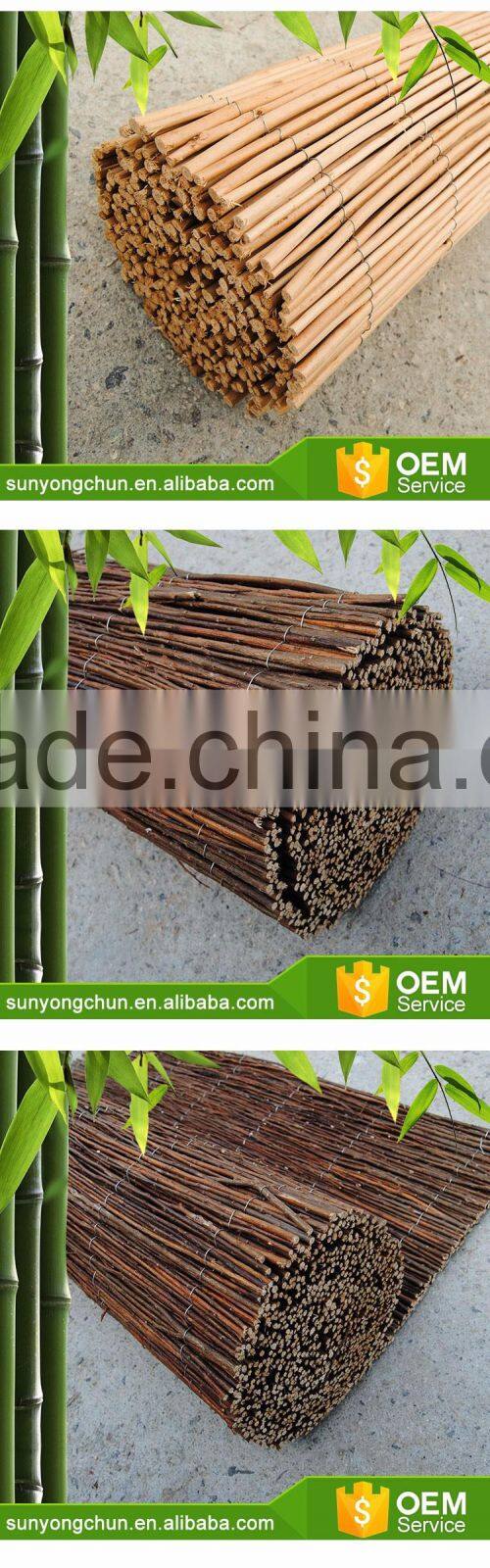 eco-friendly rolling willow fencing mat for swimming pool decoration