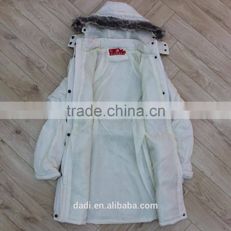 Ladies Long Winter Jacket , Womens Polyfill Padded Coats