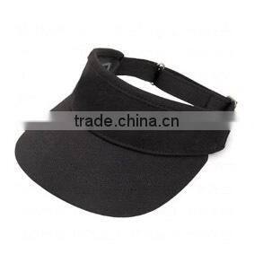Custom high crown Golf style visors black cap