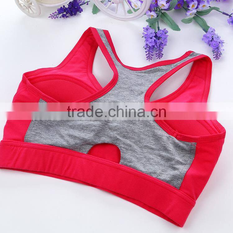 GZY breathable comfortable plain cheap wholesale sports bra