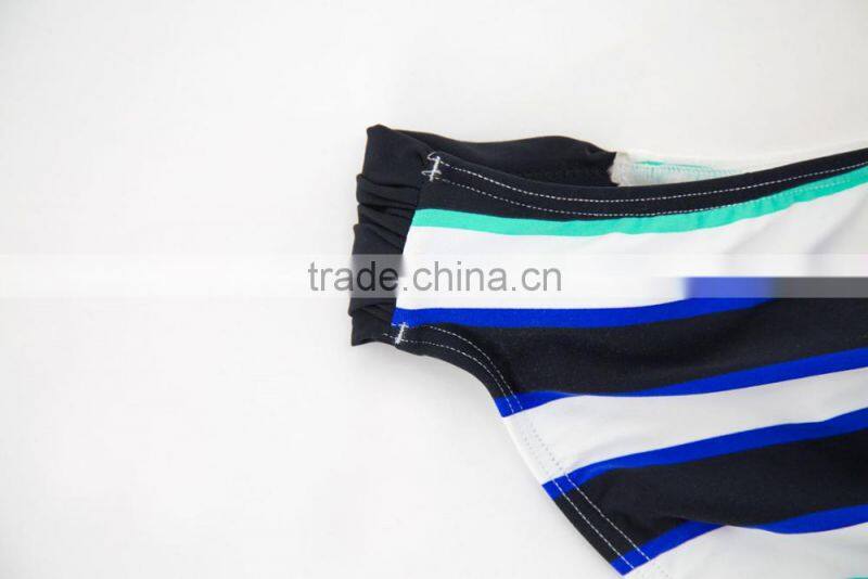 New Summer Beachwear Two Piece Stripe Kid Girl Bikini