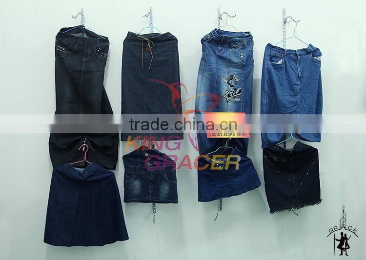 best quality used ladies jeans skirt used clothes italy style in bales price for Africa