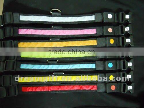 Glow in the night flashing Led dog Collar 4 size cheap price