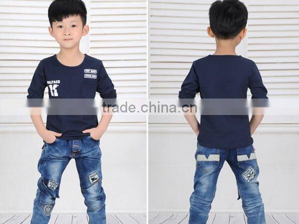 China Professional factory wholesale good quality 2017 new long sleeve t-shirt for kids custom