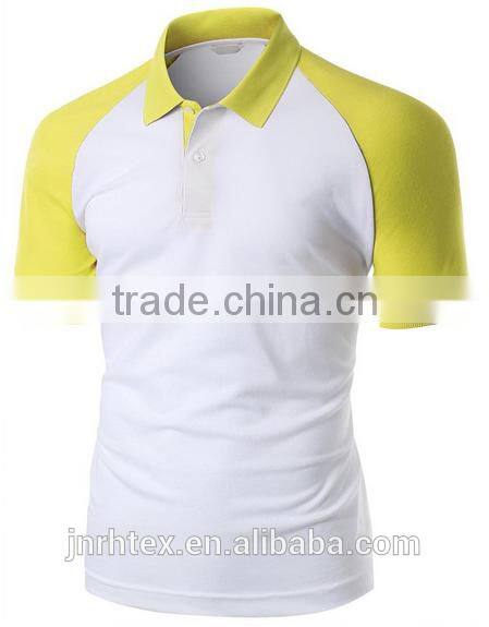 Trade assurance 100 cotton fabric custom men polo shirt design with combination