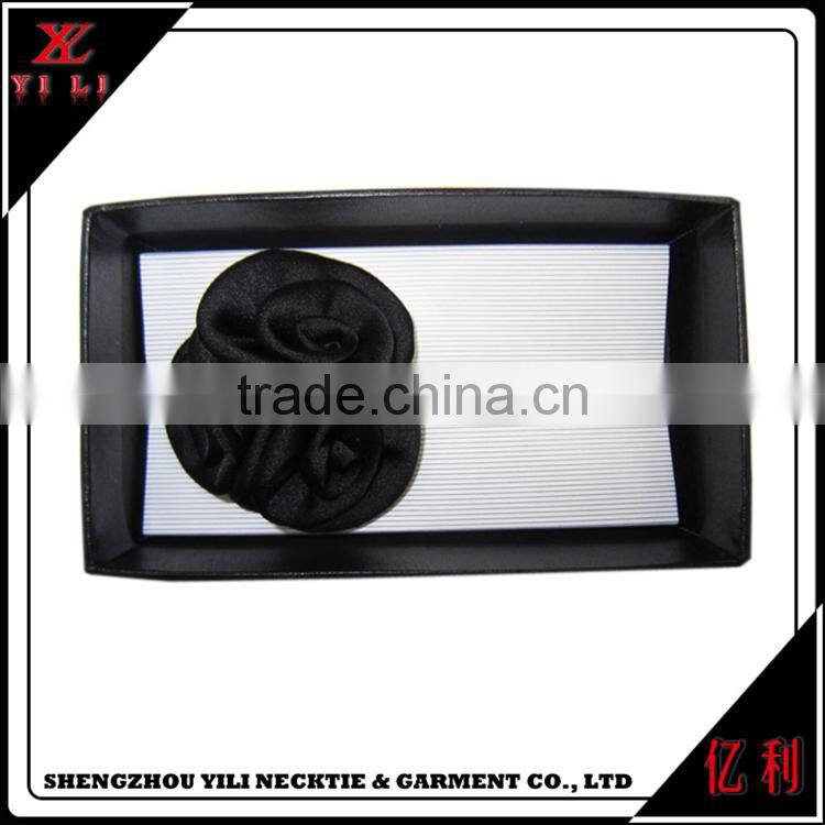 Best quality portable box sets flower mens brooch pin