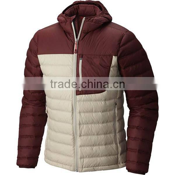 Wholesale soft warm down jacket for winters men with hood