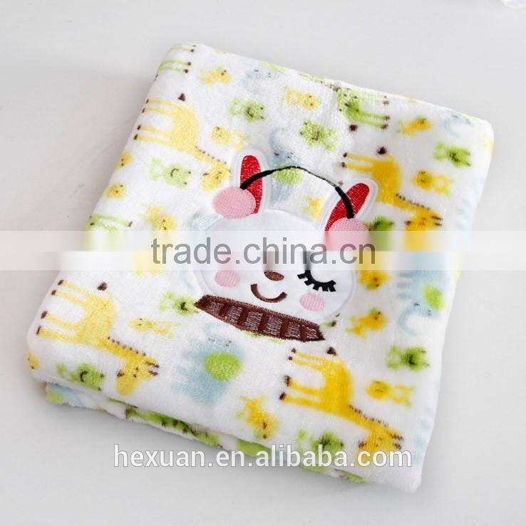 cheap and good quality super thick coral fleece blanket / quilt Soft warm Cotton Fabric Baby
