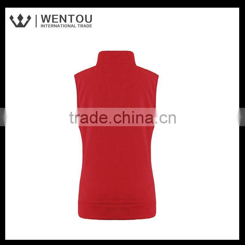 Wholesale high qulity fashion woman fleece vest