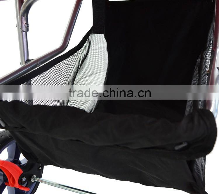 Three Wheel Pet Stroller / Cat & Dog Foldable Carrier Strolling Cart