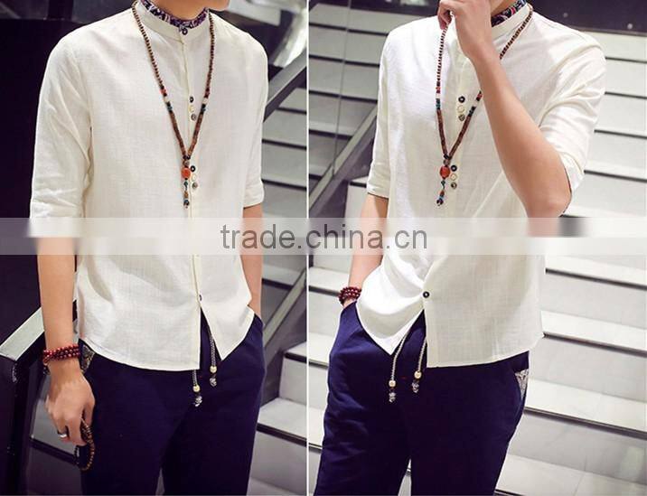 7 minutes of sleeve shirt linen men with short sleeves