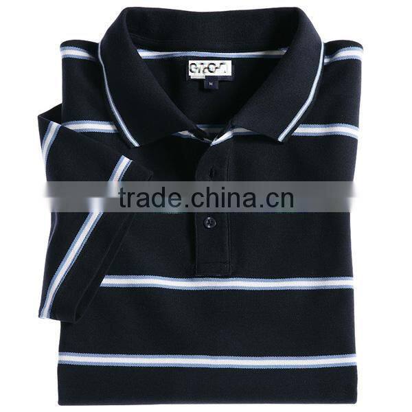 fancy stripe polo shirts for men made in china