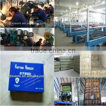 Hand driven flat knitting needles for wire