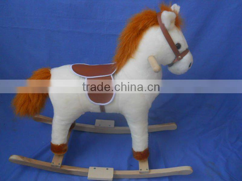 factory supply fashionable plush rocking horses toys
