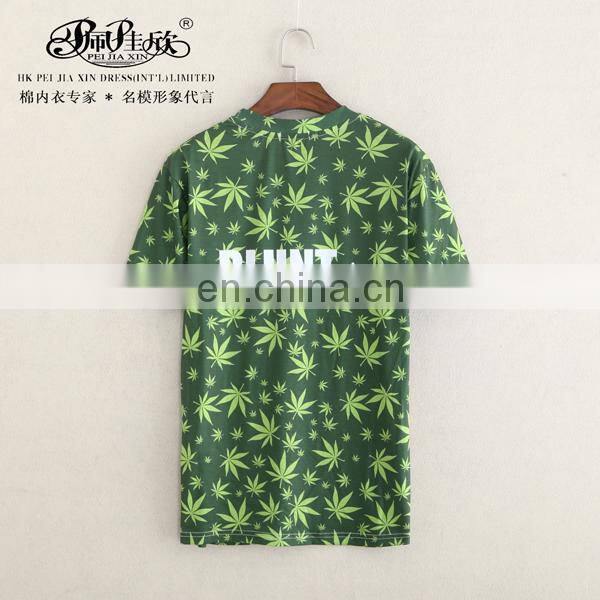 Peijiaxin Latest Design Crew Neck Full 3D Printed T shirt for Man