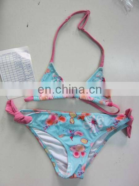 Fashionable nylon + COTTON Printed Kids Swimwear, Children's Swim Suit, Bikini Trade assurance supplier ( SL-YD001 )
